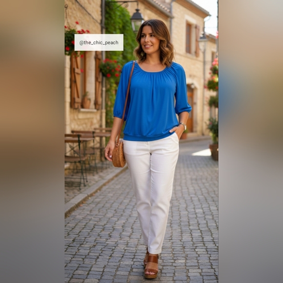 Faded Glory Tops - 💙Faded Glory Blue Top – Women’s Size XXL